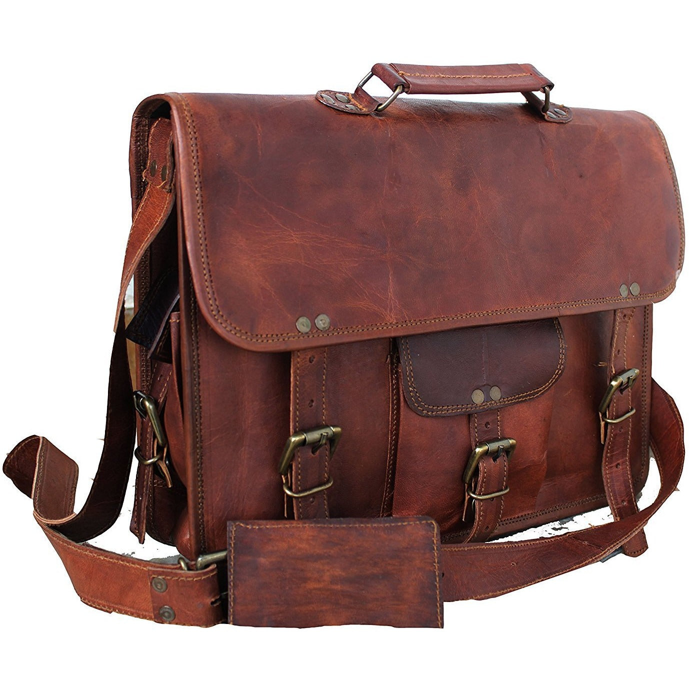 Men Handmade Vintage Laptop Leather Briefcase | Leather Bags Gallery