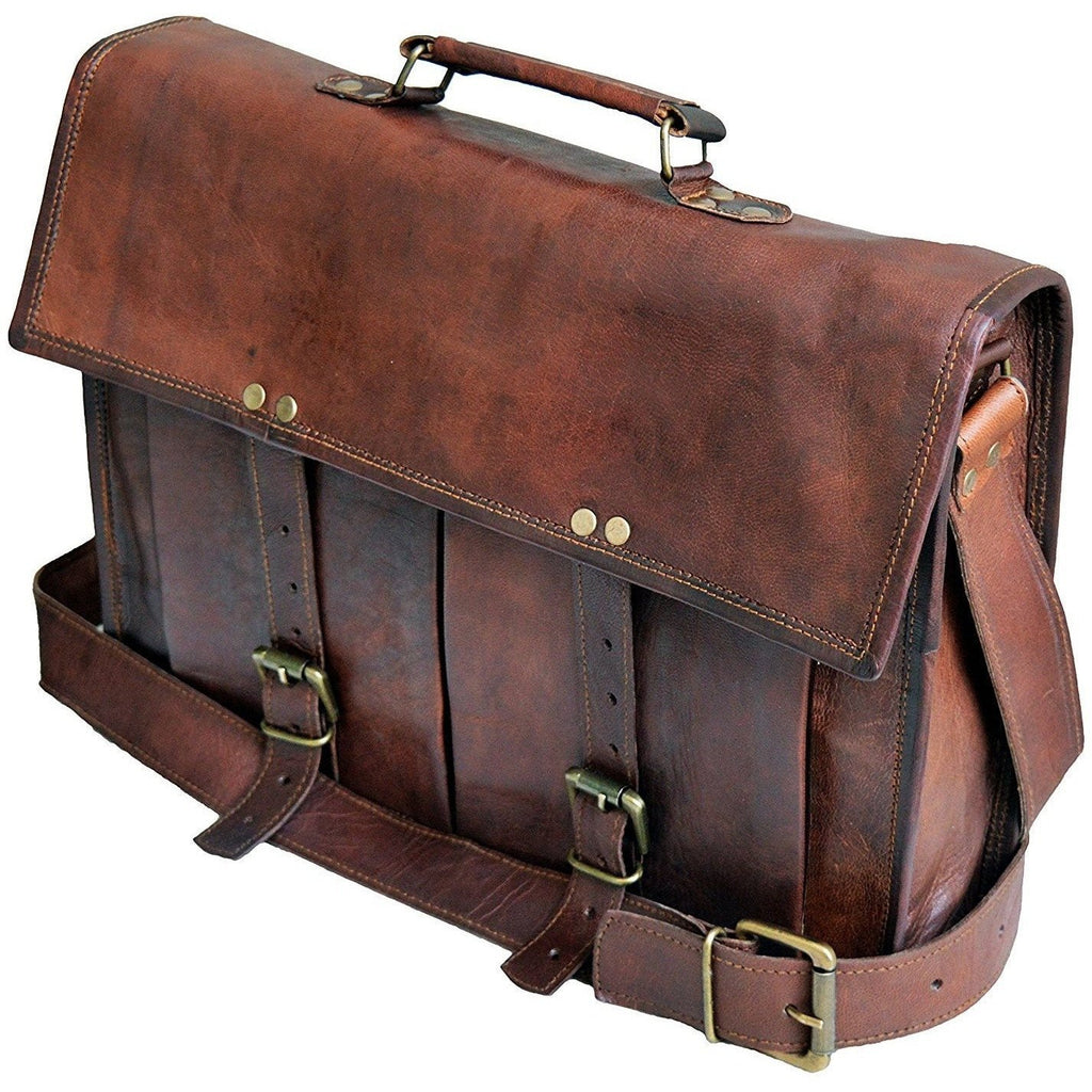 Leather Bags Men Leather Laptop Bag For Document Briefcase For Teen