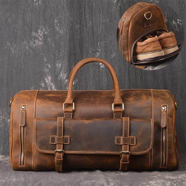 Best Deal!! Men’s Leather Overnight Bag | Leather Bags Gallery